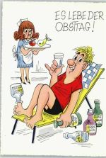 Es lebe der Obsttag Alkohol Humor Kur