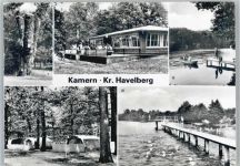39524 O3521 Kamern b Schönhausen, Elbe - Hedemicke, HO- Kiosk, Kamernscher See, Zeltplatz, Freibad