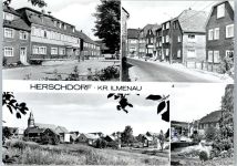 98701 O6301 Herschdorf b Ilmenau - Kulturhaus, Leninstraße, Parkanlage