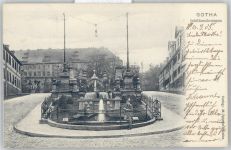 99867 O5800 Gotha , Thür - Ortsansicht, Jubiläumsbrunnen