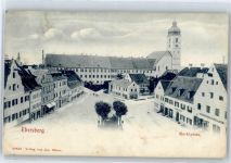 95695 W8591 Ebersberg , Oberpf - Kirche, Ortsansicht