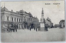 Szolnok - Marktszene Kriegerdenkmal