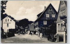 38889 O3721 Altenbrak - Straßenansicht mit Hotel Bodeheim