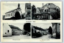 66571 W6686 Wiesbach , Saar - Kirche, Landheim