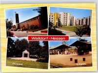 64546 W6082 Walldorf , Hess - Kriegerdenkmal Grillplatz Rathaus
