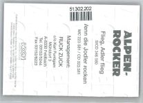 Originalunterschrift Alpen-Rocker Rock / Pop