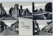 64546 W6082 Walldorf , Hess - Kirche Kriegerdenkmal Strasse