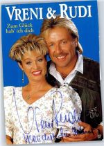 Originalunterschrift Vreni und Rudi Schlagersänger