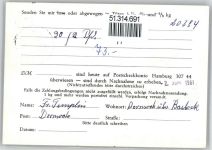 21769 W2171 Dornsode - Landpoststempel, Kaffee-Rösterei und Versand Teehandlung Kurt Otto Hamburg