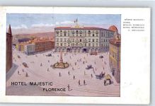 50100 Firenze Künstlerkarte Hotel Majestic