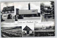 97906 W6981 Faulbach , Unterfr - Kirche , Wasserfall