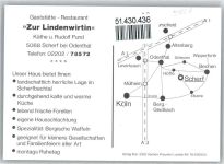 51519 W5068 Scherf - Gasthaus Zur Lindenwirtin