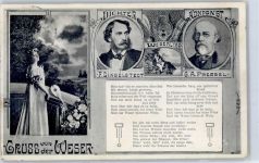 34346 W3510 Hann Münden 1912 - Gruß von der Weser