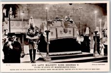 London König George V. Adel England Foto AK