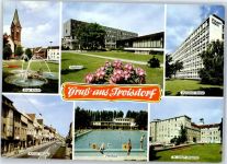 53840 W5210 Troisdorf - ev. Kirche Rathaus Schwimmbad