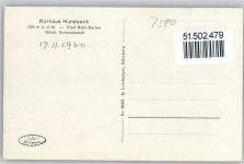 77815 W7580 Hundseck , Baden - Kurhaus Hundseck