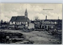 08310 Bignicourt 1915 - Kirche zerstörte Gebäude