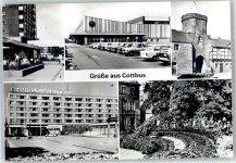03042 O7500 Cottbus - Bahnhof Hotel Lausitz Blumenuhr
