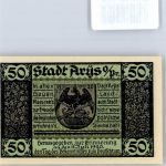 Arys Orzysz Notgeldschein 50 Pfennig