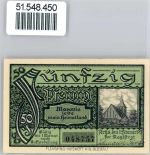 Arys Orzysz Notgeldschein 50 Pfennig