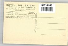 33000 Bordeaux - Hotel du Faisan Straßenbahn Autos