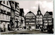 34560 W3580 Fritzlar - Markt mit Rolandsbrunnen Hotel Nägele