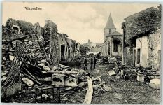 55210 Vigneulles-les-Hattonchatel - 1915 Feldpost beschossene Stadt Soldaten