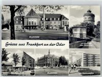 15230 O1200 Frankfurt , Oder - Hauptbahnhof Hauptpostamt Karl-Marx-Straße alter Wasserturm