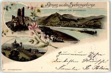 53424 W5480 Rolandswerth 1897 - Siebengebirge Drachenburg Ruine Drachenfels