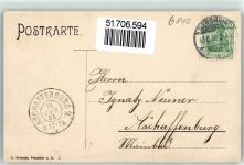 64625 W6140 Schönberg , Bensheim 1905 - Schloss Blick vom Petersberg