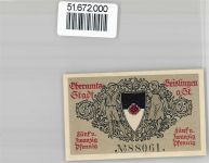73312 W7340 Geislingen an der Steige Notgeldschein Kriegsnotgeld 25 Pfennig