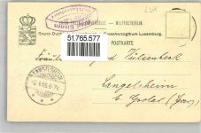 Berdorf Bäerdref 1905 Lithographie Felsen