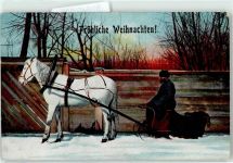 Weihnachten Pferdeschlitten