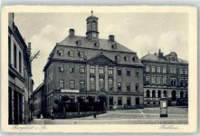 09217 O9112 Burgstädt - Rathaus Litfaßsäule