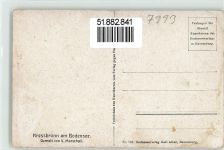 88079 W7993 Kressbronn am Bodensee Künstlerkarte sign. V. Marschall Segelboot