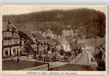 38685 W3394 Lautenthal - Marktplatz von oben gesehen