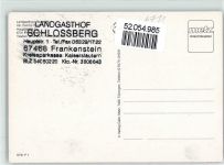 67468 W6731 Frankenstein , Pfalz - Gasthaus Schmitt Hauptstraße 1 Schlossberg