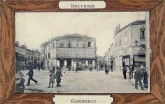 55200 Commercy - Commercy (Frankreich) Leporello I-II Marke entfernt