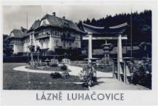 Lazne Luhacovice - Luhatschowitz Leporello, Foto-Karte II (minimaler Einriss)
