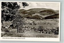 77736 W7615 Unterharmersbach Foto AK Panorama des Ortes Fotograf Müller