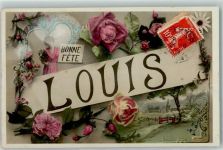 Louis Bosen Frau Herz Name auf AK