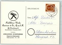 W2000 Hamburg Kaliklora Werke Queisser & Co Zahnpasta Vertreterbesuch ankündigen Werbung Kosmetik 1952