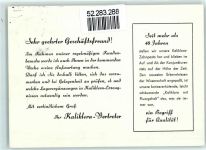 W2000 Hamburg Kaliklora Werke Queisser & Co Zahnpasta Vertreterbesuch ankündigen Werbung Kosmetik 1952
