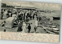 17375 O2111 Ahlbeck 1904 Foto AK Schwimmbad Strand Herrenbad