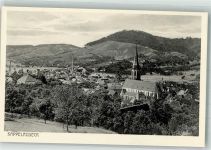 77876 W7594 Kappelrodeck - Panorama des Ortes mit der St. Nikolaus Kirche