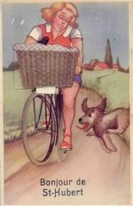 Saint Hubert - Saint-Hubert (Belgien) Leporello Fahrrad I-II