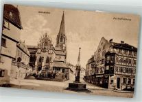63739 W8750 Aschaffenburg 1921 - Stiftskirche Apotheke Fotograf Samhaber