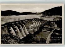 04736 O7305 Waldheim , Sachs Foto AK Zschopau-Talsperre Staumauer