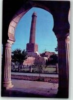 Mossul Foto AK Al Hadbad minarett