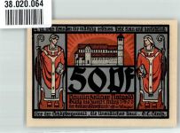 07422 O6821 Paulinzella 1922 Notgeldschein 50 Pfennig